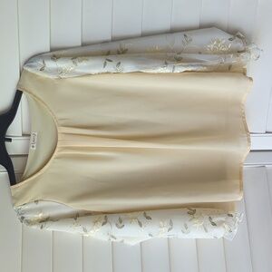 Axes Femme Yellow Floral Blouse